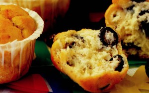 zeytinli jambonlu muffin